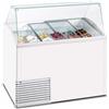 VETRINA PER GELATO 10 GUSTI CON VANO RISERVA - LINEA SLANT - TEMPERATURA -20° / -15° C