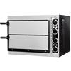 FORNO PIZZA ELETTRICO - CONTROLLO MECCANICO - 2 CAMERE - CAPACITA' 1+1 PIZZE
