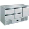 SALADETTE A 1 PORTA E 2 CASSETTIERE IN ACCIAIO INOX