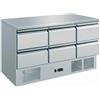 SALADETTE A 6 CASSETTI IN ACCIAIO INOX