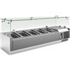Vetrina refrigerata per ingredienti lunghezza 120 cm