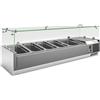 Vetrina refrigerata per ingredienti lunghezza 140 cm