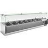 Vetrina refrigerata per ingredienti lunghezza 150 cm