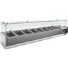 Vetrina refrigerata per ingredienti lunghezza 180 cm
