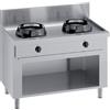 CUCINA WOK SU VANO CON CANALE POSTERIORE E ALZATINA