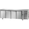 TAVOLO REFRIGERATO IN ACCIAIO INOX CON 4 PORTE PER TEGLIE 60x40 cm- P.80 cm