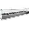 Vetrina refrigerata per ingredienti lunghezza 200 cm