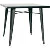 TAVOLO Struttura in lamiera anticata 82 X 82 X H76 Mod. 956