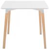 TAVOLO Struttura in legno e acciaio, piano in MDF laccato. Mod. 938