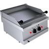 Griglia pietra lavica a gas profondità 60 cm, potenza 8 kW