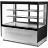Banco frigo alimentare refrigerato 0° / +8° C, vetri dritti, profondità 75 cm, Linea SQ75