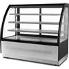 Banco frigo alimentare refrigerato 0° / +8° C, vetri curvi, profondità 75 cm, Linea RD75