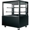 Banco frigo alimentare refrigerato +2° / +8° C, vetri dritti, profondità 66 cm, Linea SQ66