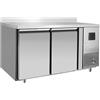 Tavolo freezer 2 porte e alzatina -22° / -17° C | 136 x 70 x 95 H cm