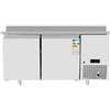 Tavolo refrigerato 2 porte e alzatina per teglie 60x40 cm, -2° / +8° C, classe A | 151 x 80 x 94 H cm