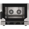 Forno elettrico ventilato a convezione con vapore 4 teglie GN 1/1, apertura laterale