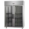 Armadio refrigerato con 2 porte in vetro per teglie 60x40 cm - Temperatura -2/+8 C