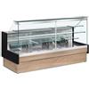 Banco frigo per pasticceria Colorado con vetro dritto, profondità 98 cm