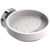 Metaform Porta sapone da appoggio acciaio Inox e resina tondo Metaform Class