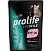 Prolife 85 g Prolife Life Style Kitten Alimento Completo Cibo Umido per Gattini da 1 a 12 Mesi con Salmone Fresco No Gluten