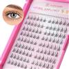 Mlen Diary 132 pcs Ciuffetti Ciglia Finte, Extension Ciglia, D Curl Ciglia a Grappolo, Ciglia Finte Naturali Lunghezza Mista per Uso Personale a Casa