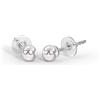 Sanico BJT404 ORECCHINI PERLA SWAROVSKI 4MM STAINLESS STEEL