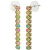 Sanico BJT418 ORECCHINI SNAKE/CRISTALLI MULTICOLOR 30MM GOLD PLATED