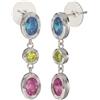Sanico BJT416 ORECCHINI DROPS/CRISTALLI MULTICOLOR 30MM STAINLESS STEEL