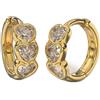 Sanico BJT422 ORECCHINI 3HEARTS 12MM GOLD PLATED