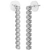 Sanico BJT419 ORECCHINI SNAKE/CRISTALLI BIANCHI 30MM STAINLESS STEEL