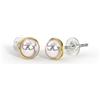 Sanico BJT405 ORECCHINI PERLA SWAROVSKI 5MM GOLD PLATED