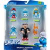The Smurfs Puffi VS GARGAMEL 6 Figure Multipack - Caratteristiche Puffetta da 5 cm, Puffo Papà, Puffo cervello, Puffo bambino, Azrael, Gargamella da 7,6 cm - Dettagli autentici