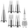 Wjelet 5 punte per saldatura di ricambio LT per Weller WP80 WSP80 WSD81 WS81 WD1000 WD2000 W13338 WSF81D8 WS81D5, manico saldatore LTS LTA LTB LTC LTD