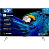 Metz Smart TV 40 Pollici Full HD Display LED Sistema Google TV Dolby Audio Classe F colore Grigio - 40MTD7000Z