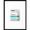 Americanflat Cornice per poster 45 x 61 cm, colore nero, da utilizzare come cornice per foto da 20 x 25 cm con passepartout o cornice da 45 x 61 cm senza passepartout, cornice per foto con bordo
