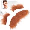 ZJchao Set di Sopracciglia e Baffi Adesivi per Barba Finta Marrone, per Costume Cosplay e Feste di Halloween per Bambini e Adulti Accessori Forniture