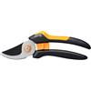 FISKARS Forbici da giardino con lame bypass M, Solid, P321, Cesoie per rami 4Px0