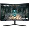 Samsung Monitor Gaming Odyssey G6 (S32BG652), Curvo (1000R), 32'', 2560x1440 (WQHD), HDR600, VA, 240 Hz, 1ms, Freesync Premium Pro, HDMI, USB, Display Port, Ingresso Audio, Casse Integrate, HAS, Pivot