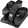 SPORTNOW Mini pedaliera, 12 velocità, display LED, telecomando, antiscivolo, portatile, metallo, plastica, nero | Aosom Italy