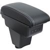 OYHCM Auto Bracciolo Compatible with Renault Clio 4 Braccioli Clio 3 III IV Bracciolo Console Centrale Braccioli Poggiabraccio Braccio Vano Portaoggetti Doppio Spazio di Archiviazione Pelle Nera