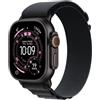 Apple Watch Ultra 3 GPS + Cellular 49mm Black Titanium Case with Black Alpine Loop - Medium