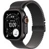 Apple Watch Ultra 3 GPS + Cellular 49mm Black Titanium Case with Black Titanium Milanese Loop - Medium