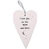 Papillon Collection Angelo custode in ceramica a forma di cuore - Love to the Moon
