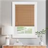 ACHIM Cordless Light Filtering Mini Blind - 25 Inch Width, 64 Inch Length, 1 Slat Size - Woodtone - Cordless GII Morningstar Horizontal Windows Blinds for Interior by Achim Home Decor