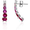 LUXURY MILANO Orecchini serena a lobo in argento con zirconi