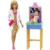 Barbie Carriere Playset Pediatra con Bambola Bionda, Neonato, Camice e Accessori, Giocattolo per Bambini 3+Anni, GTN51
