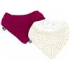 DOMIVA - Set di 2 bavaglini BANDANA Musseline You Grenadine Piselli in garza di cotone
