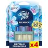 Ambi Pur Ambipur 3Volution Giglio e Brezza Ricarica Deodorante Elettrico 80 ml, 3 Profumi Che Si Alternano Per Eliminare Odori