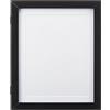 Amazon Basics - Cornice Rettangolare in Legno a Inserimento Frontale per Opere d'Arte/Foto, 28cm x 4,6cm, Nero