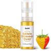 Wwtop Glitter Commestibili Oro 10g, Wwtop Colorante Alimentare Glitter, Brillantini Commestibili Glitter Spray, Glitter Edibili Polvere Colorante Alimentare per Cocktail Decorazioni Torte,Fondant,Cupcakes